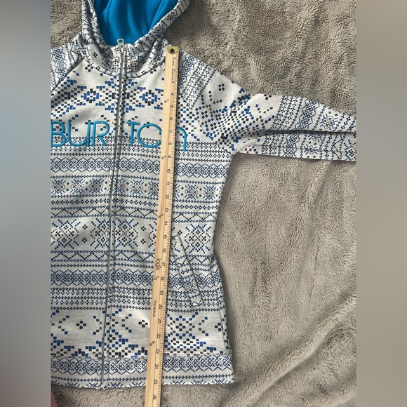Burton Dry Ride Full Zip Hoodie Sweatshirt. Women’s Small Blue Multicolor - Picture 10 of 11